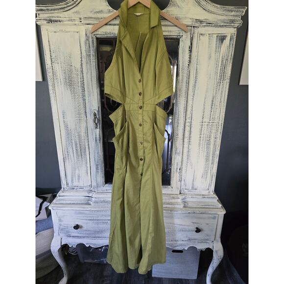 NWT Pilcro Halter Midi Dress - Size 10 - Picture 5 of 5